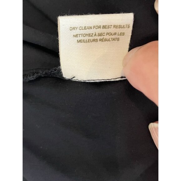 Free People Black Mini Dress, tie back, pockets, Boho Size 4 - Picture 11 of 11